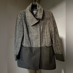 Coercion London Women's Two-Tone Pea Coat